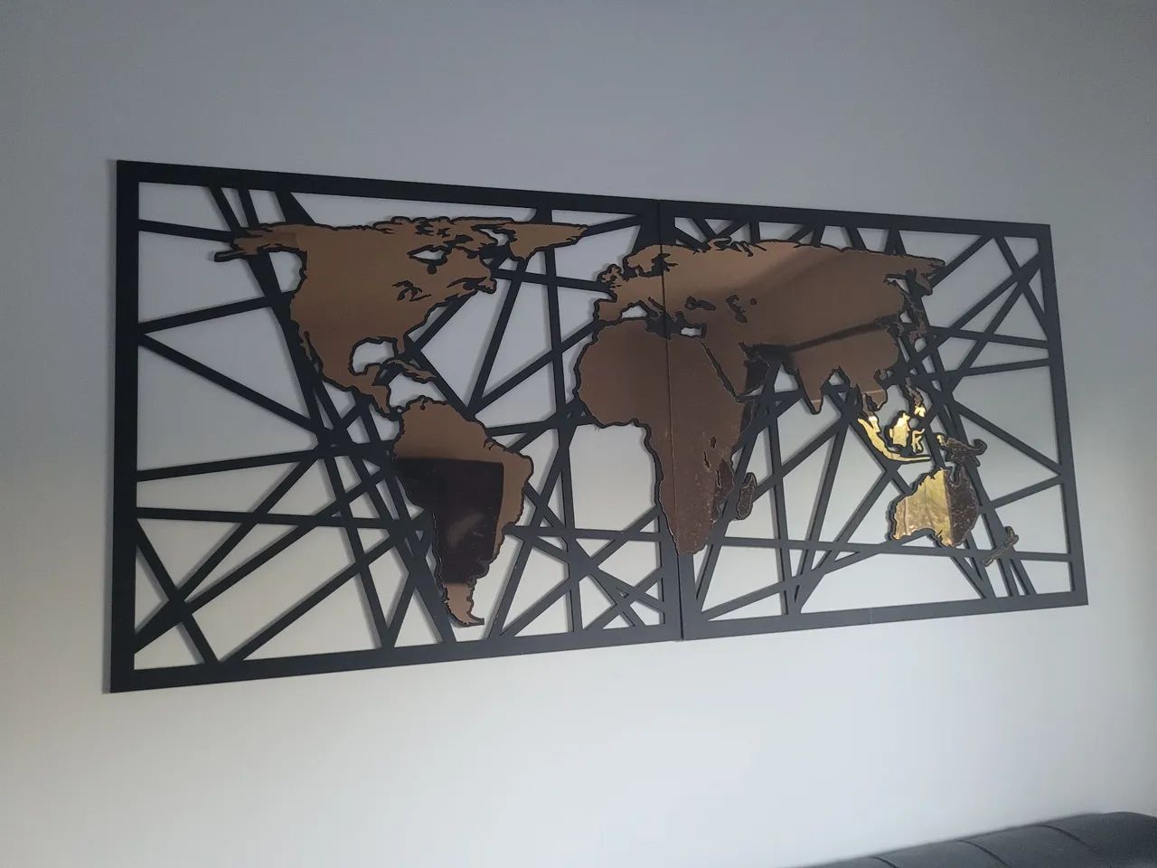 Quadro Mapa Mundi - Foto 2