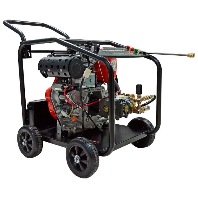 Lavadora de Alta Pressão a Diesel Partida Elétrico 10hp 3400rpm 3600psi Motor Triplex - E0 - Foto 3