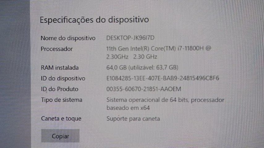 Asus 16'' Proart Studiobook Pro 16 Oled 4k - i7, 64gb, 2tb, RTX 3060 - Foto 4