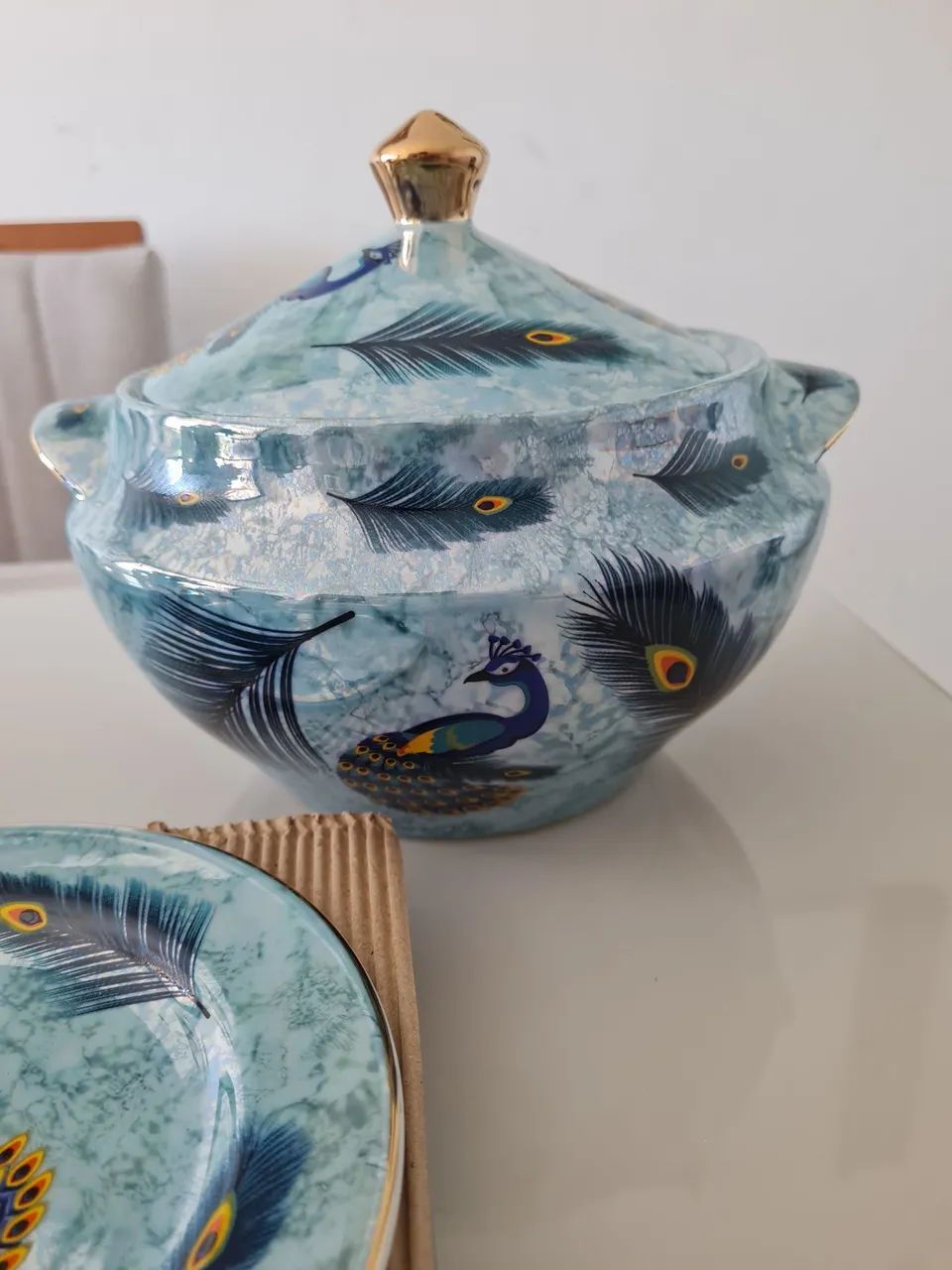 Igbá Ibá de Logun Edé de luxo - Porcelana fina 11 peças - Foto 6