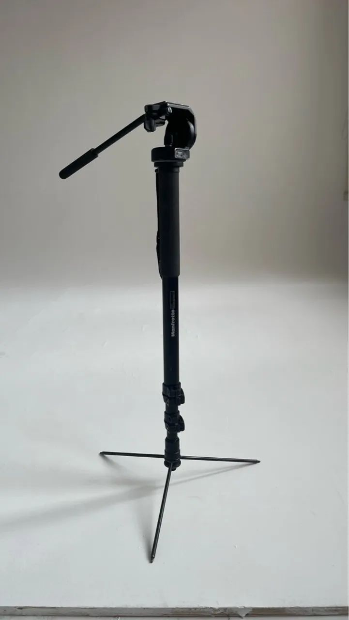 Monopé Manfrotto (628b) cabeça fluida (128rc) 180cm muito alto