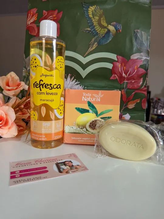 Kit Refresca Maracujá+ caixa de sabonete ODORATA 