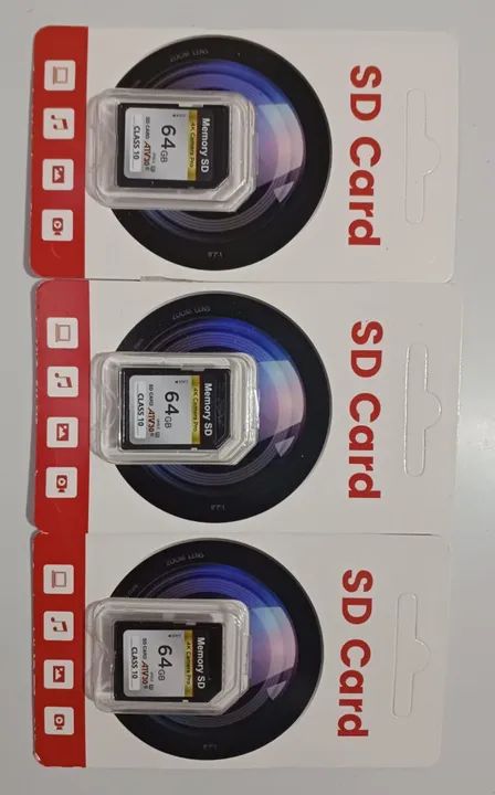 CARTÃO DE MEMÓRIA SD PRA CÂMERAS DE 64 GB  - Foto 3