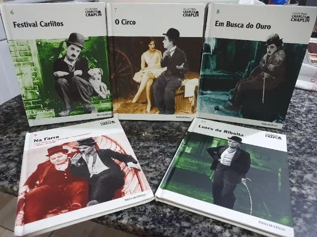 Coleção Folha Charles Chaplin Dvds com Box + Livretos Completo com 20 Fascículos - Foto 4