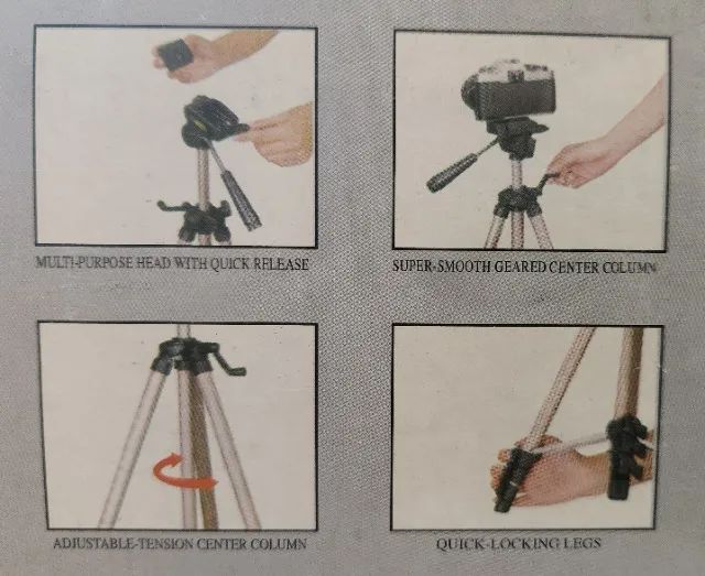 Tripé Greika Wt 363 Para Câmeras e Filmadoras - Foto 5