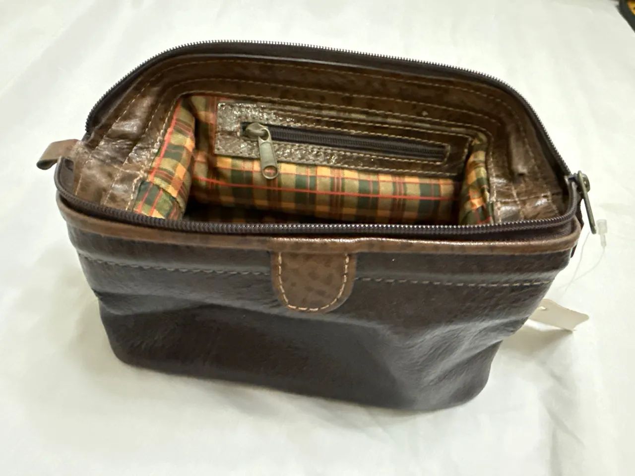 Necessaire 100% Couro Legitimo - Foto 4