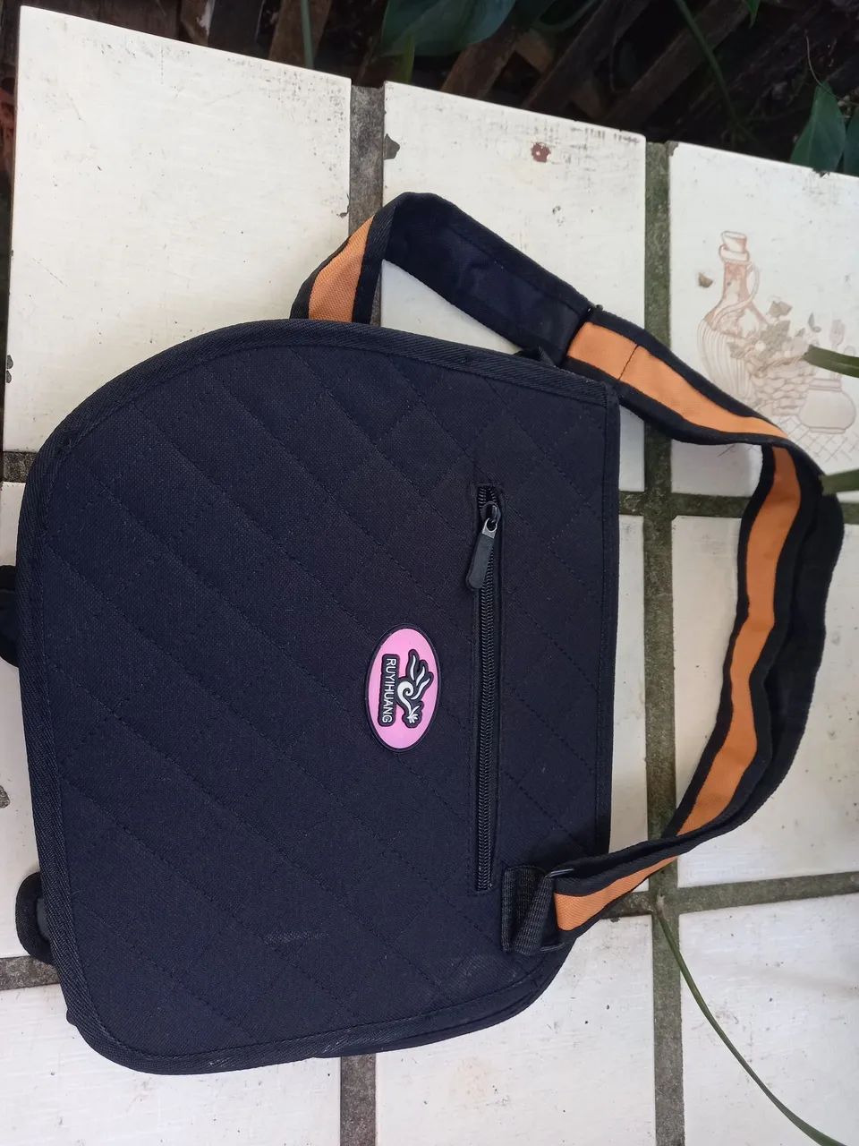 Bolsa de Ombro 3D - Laranja e Cinza - Foto 2