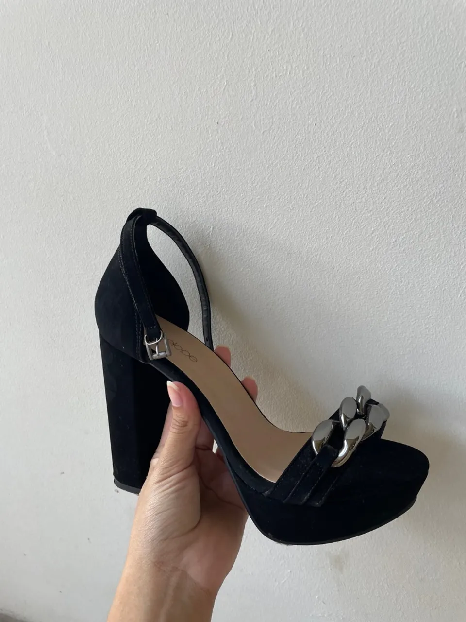 Sandália de Salto Alto Preto (novo)