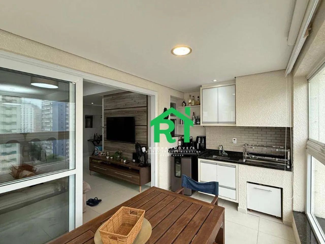 Apartamento com vista mar, 3 dormitórios (1 suíte), 2 vagas, lazer, Pitangueiras, Guarujá/ - Foto 4