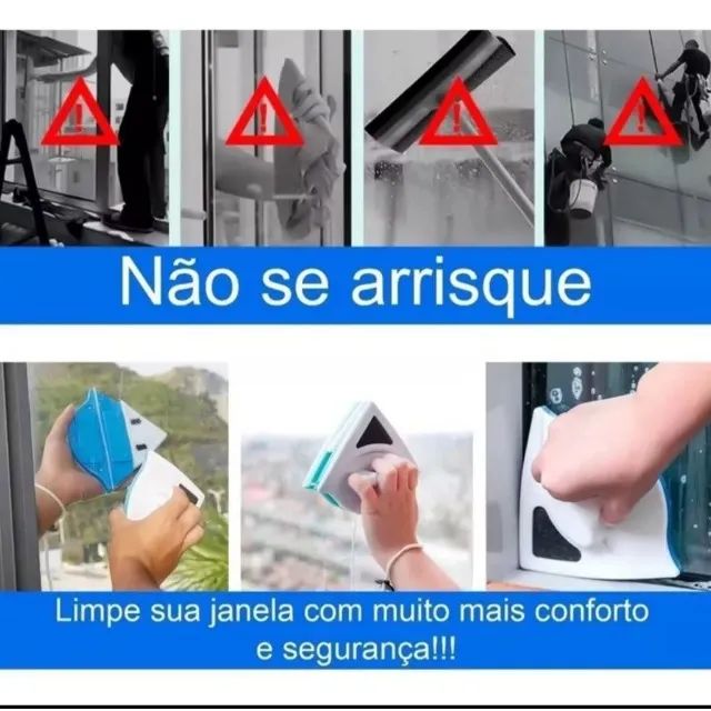 Limpador de vidros magnético para janelas e aquários - Foto 5