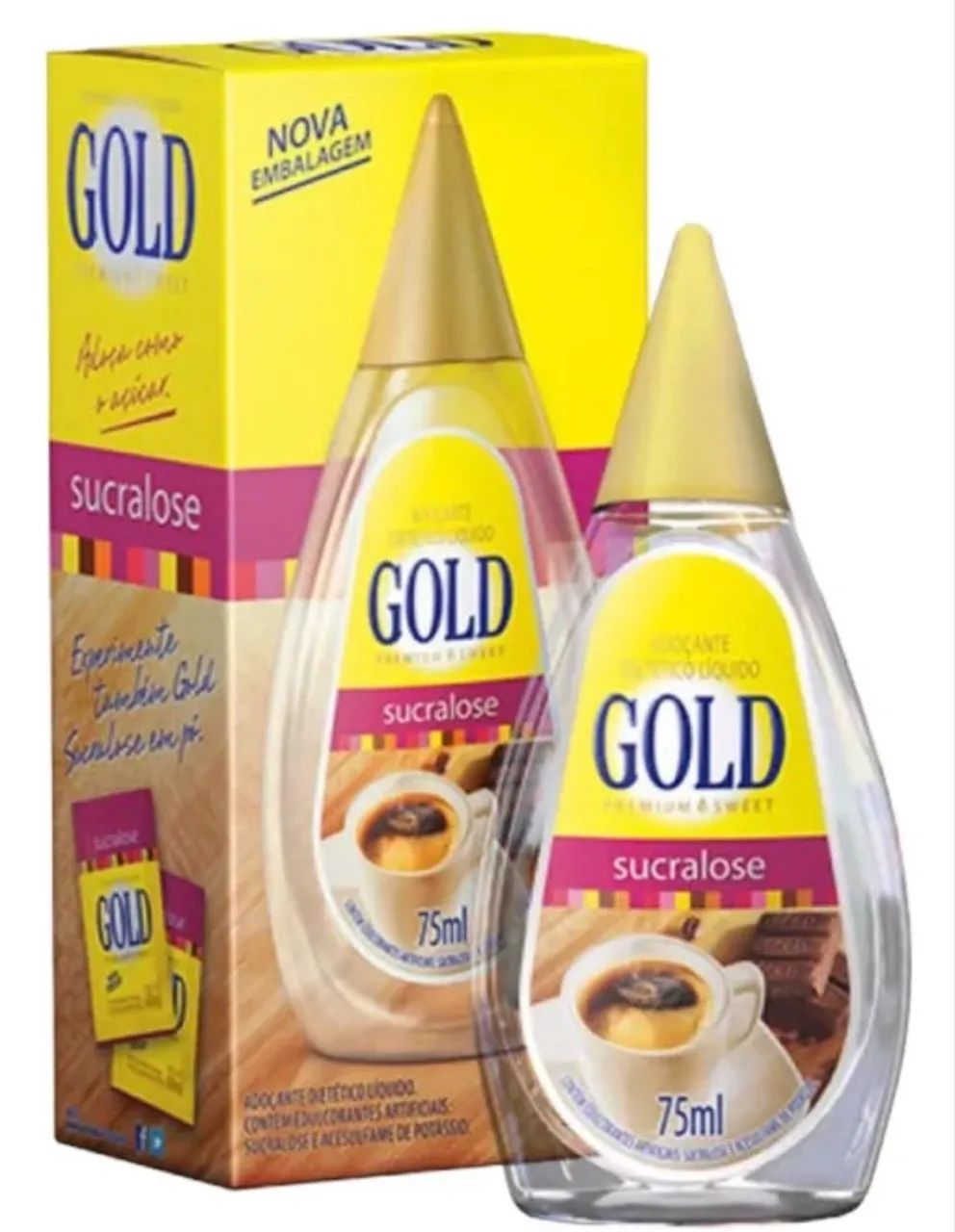 Adoçante Gold Peemium 75ml  - Foto 2