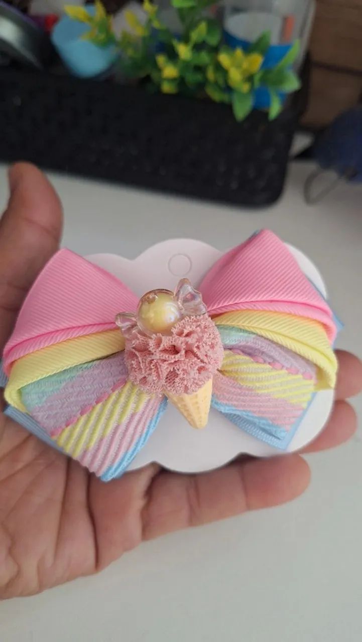 Laços de cabelo Stitch e Angel - Foto 2