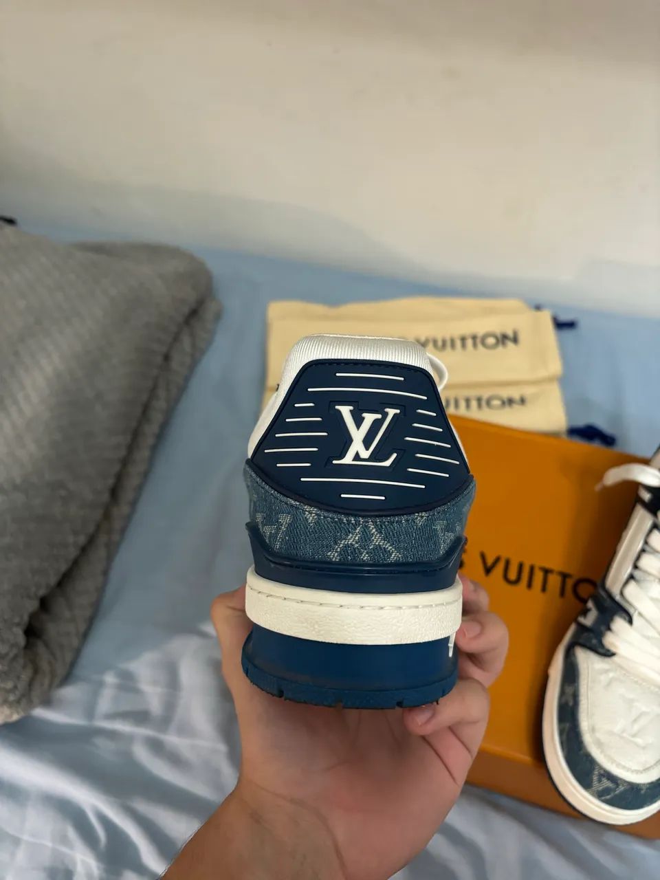LOUIS VUITTON TRAINER BLUE DENIM  - Foto 3