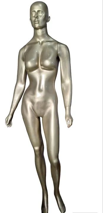 Manequim Expositor Feminino Dourado para Loja