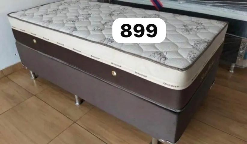 Cama box colchão base NovA Solteiro