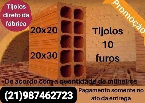 Tijolo Melhor Preço Direto da Fábrica 