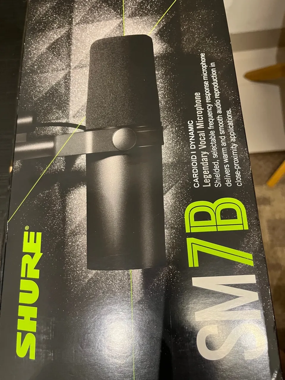 Microfone Shure SM7B - Qualidade Profissional