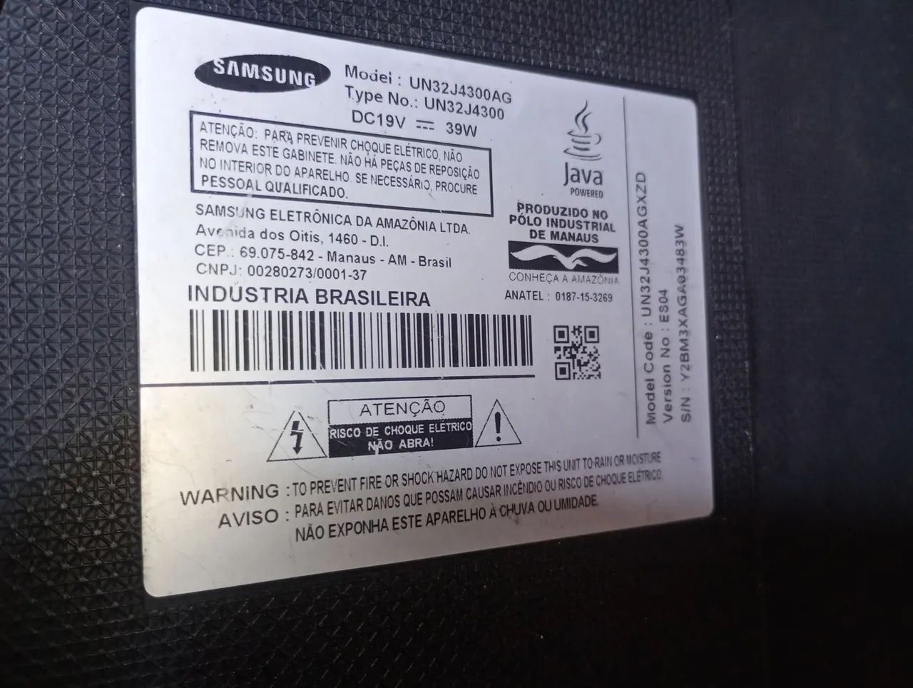 TV Samsung com tela danificada... PARA RETIRAR PEÇAS.  - Foto 5