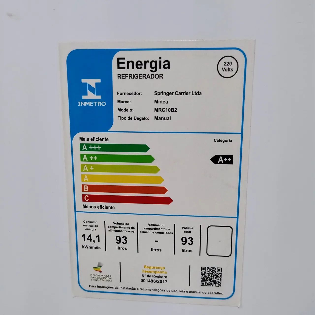 Frigobar Midea 220v R$800,00 - Foto 3