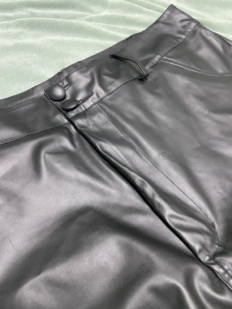 Saia de Couro Sintético Plus Size G2 - (50 ao 52) - Foto 5