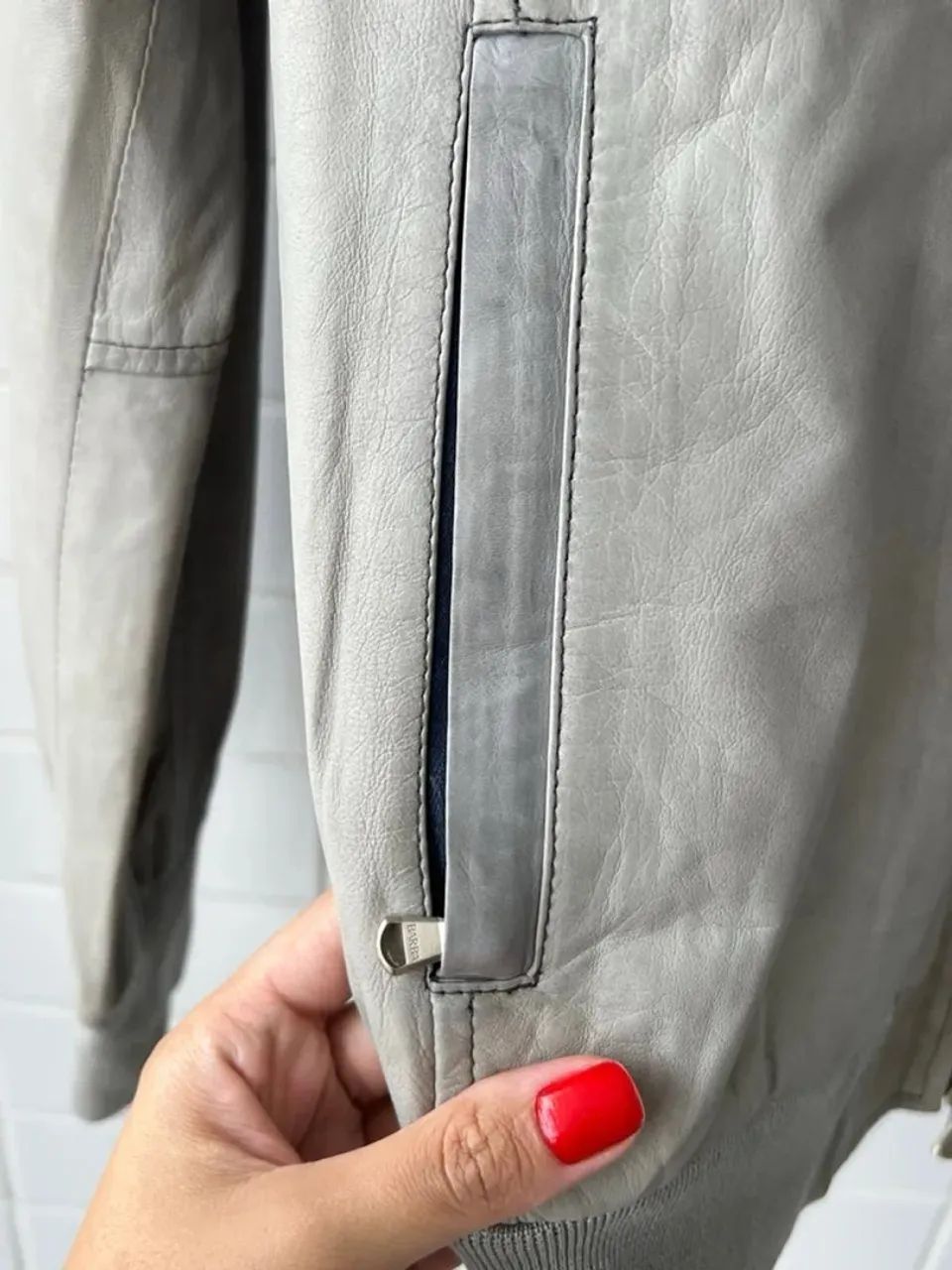 Jaqueta Bomber Casual Cinza Barba Napoli - Foto 2