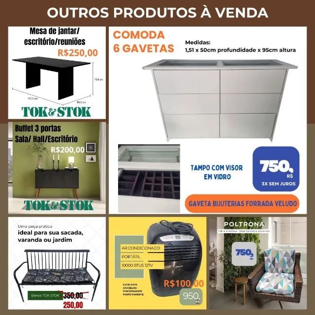 Mesa preta tokstok 1,75m 6 lugares - Foto 6