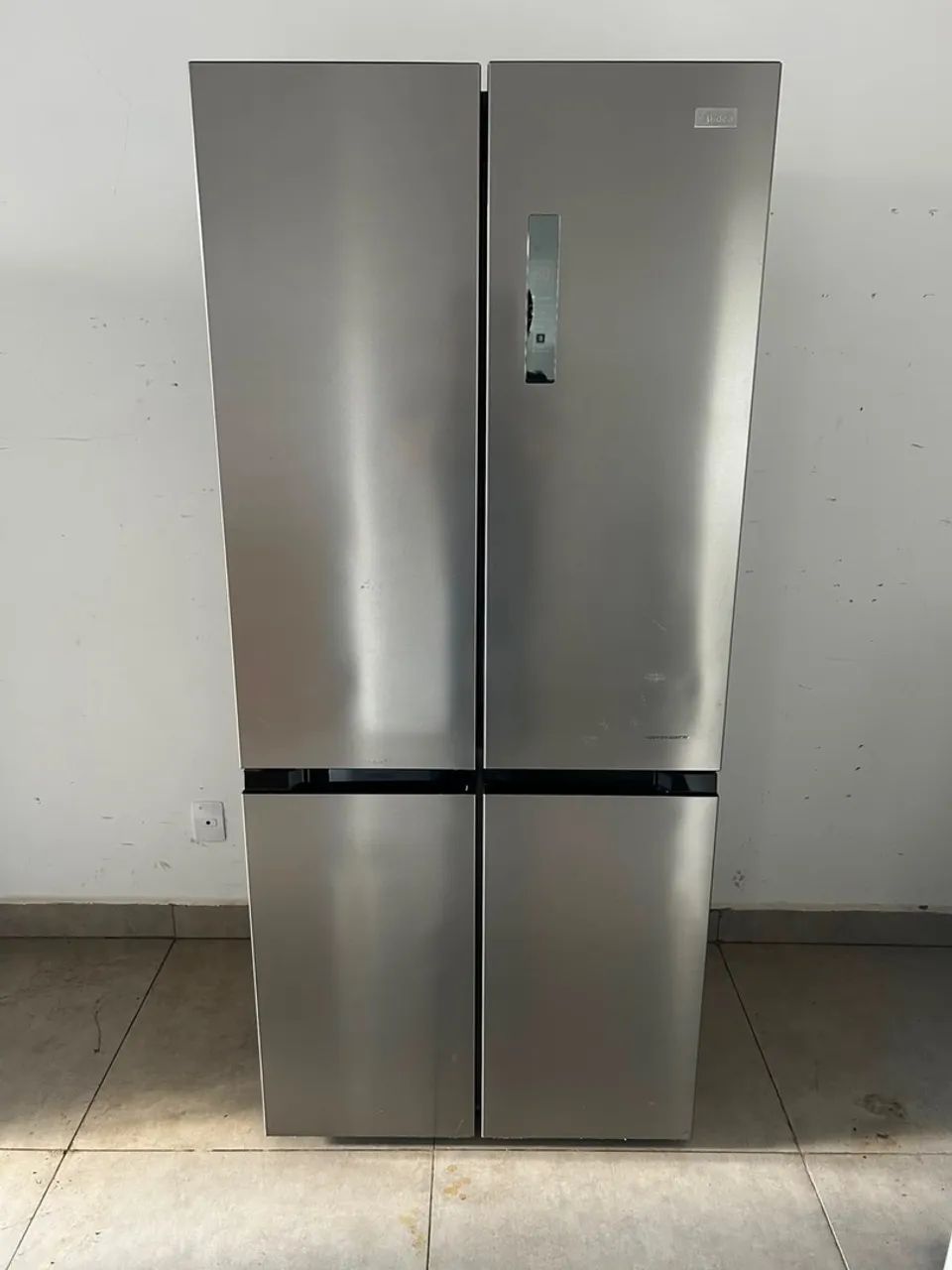 Geladeira Midea inox 482L