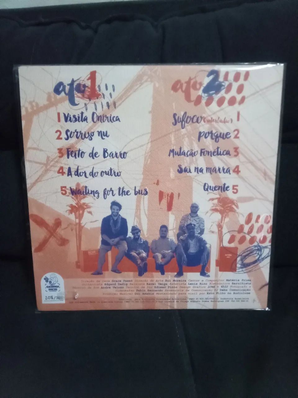 LP disco vinil rap nacional Matéria Prima 2 Atos - Foto 2