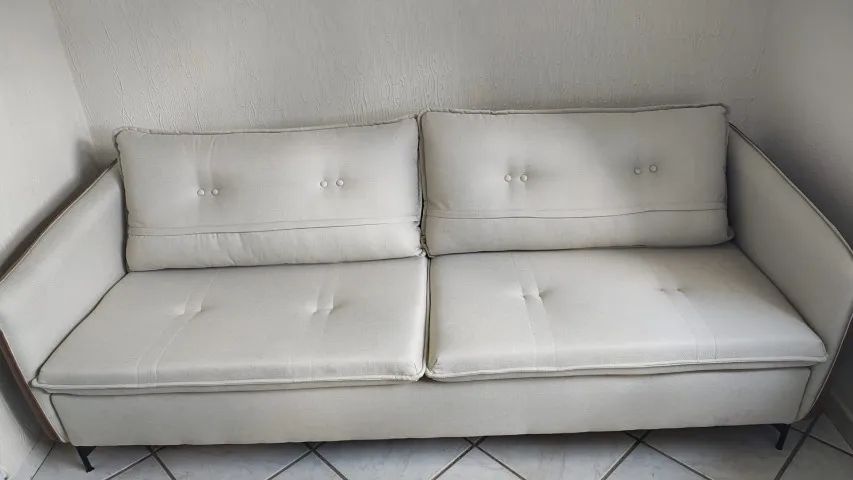 Vendo Sofá de Linho 3 lugares