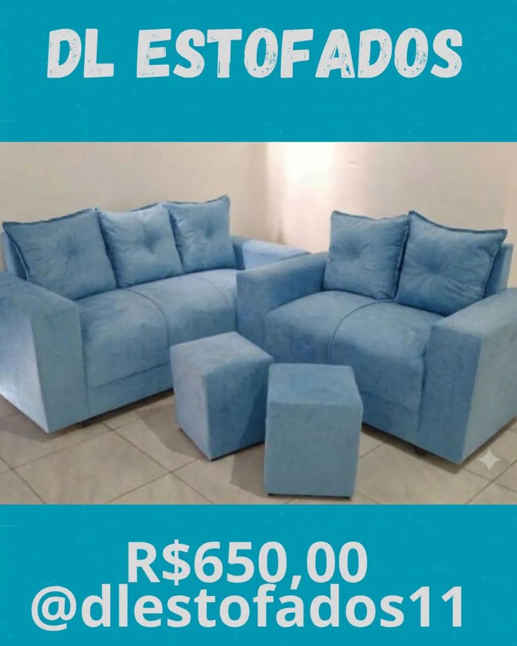 Conjunto de sofá com variedades de cores a pronta entrega  - Foto 4