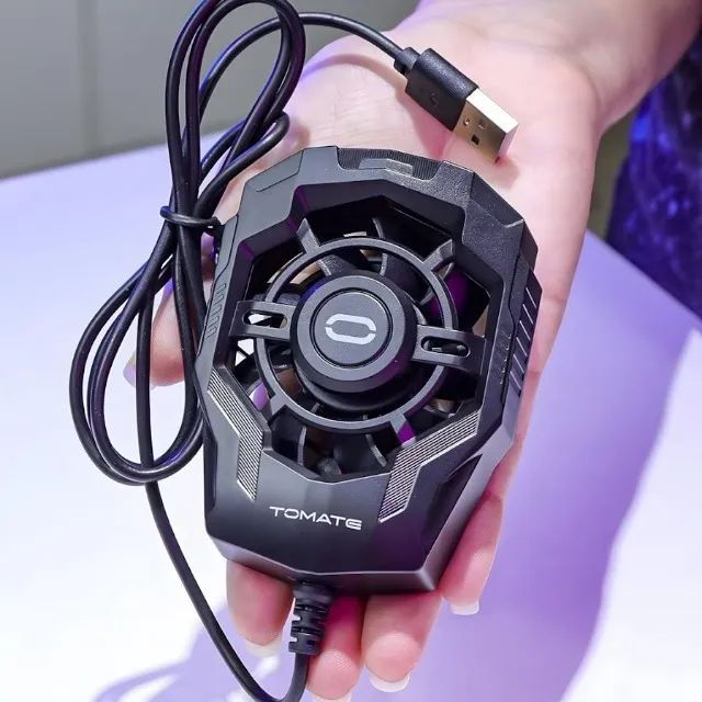 Cooler Gamer para Celular Tomate MSR-714 Preto 5500RPM Micro-USB