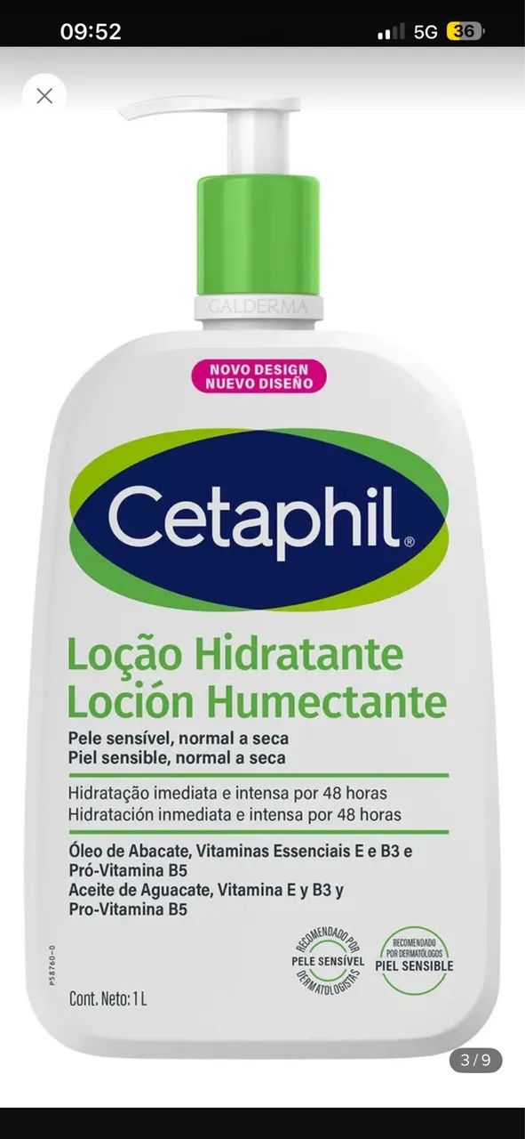 1 Litro Cetaphil 