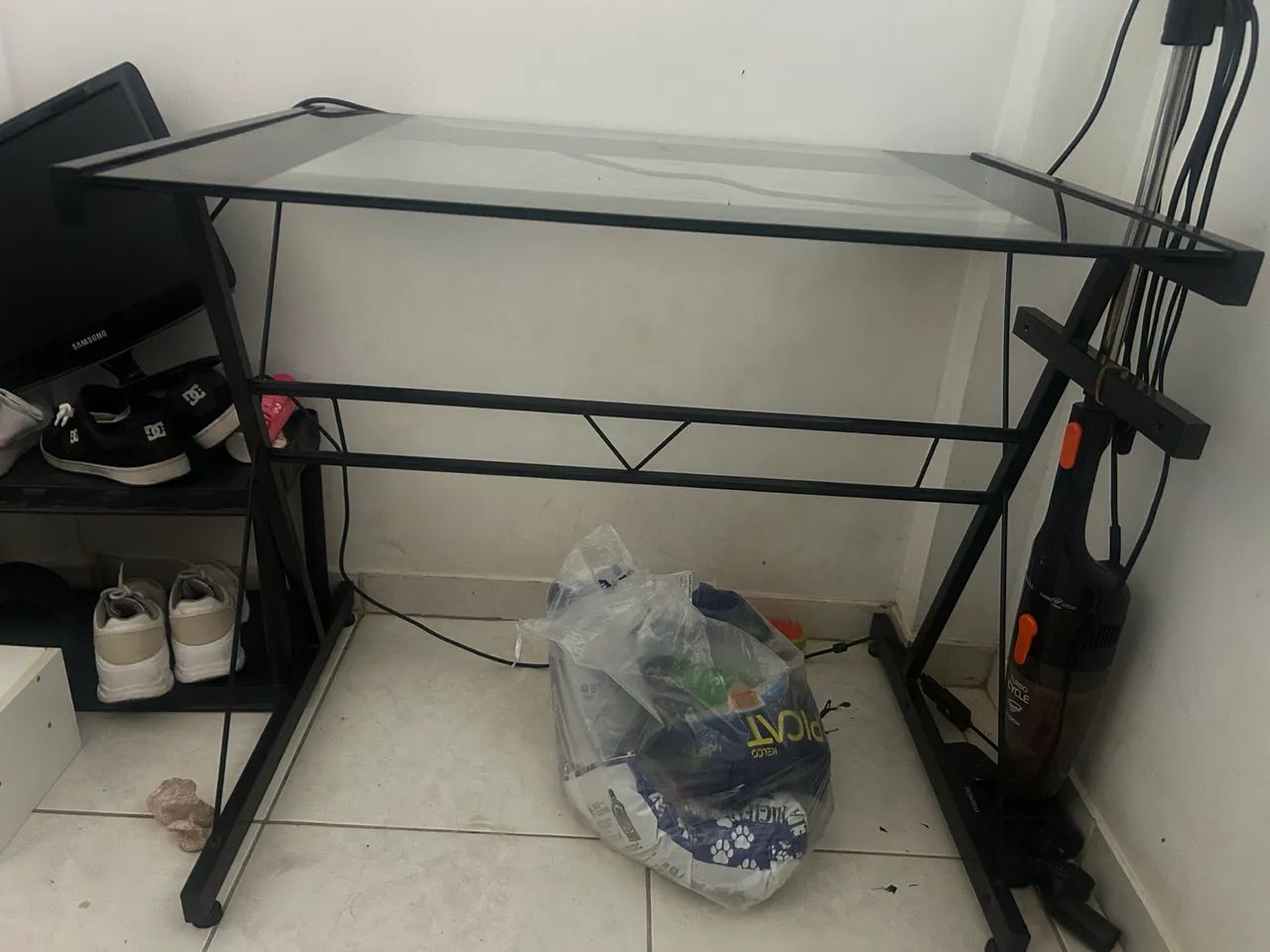 mesa vidro pc - Foto 2
