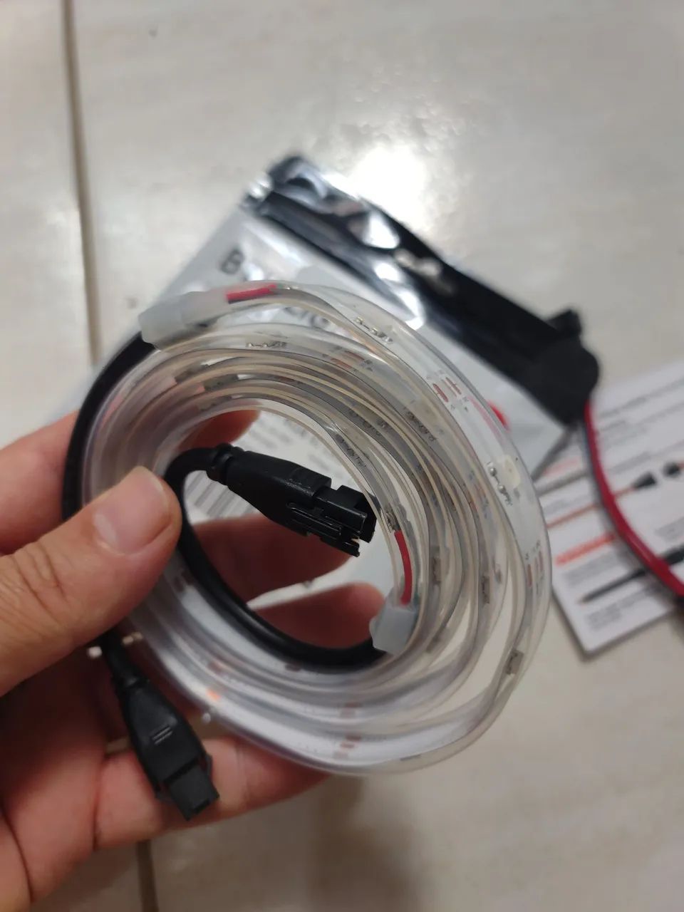 Fita Led ws2812b com proteção IP67 - Foto 3