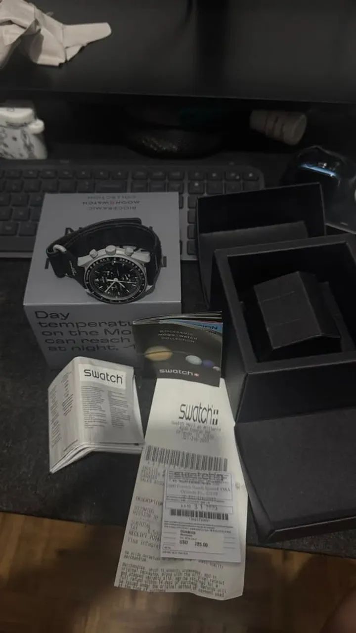 Omega MoonsSwatch COM ETIQUETA DA LOJA - Foto 3