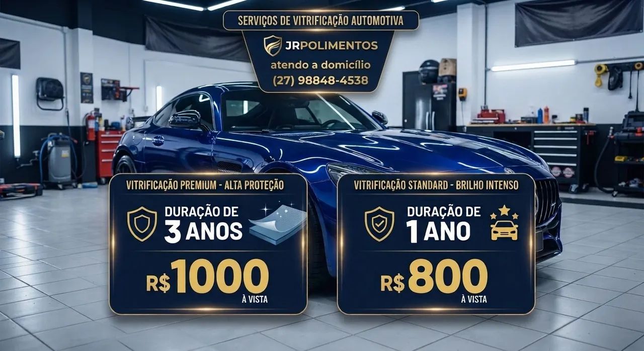 POLIMENTO E VITRIFICAÇÃO DE PINTURA 