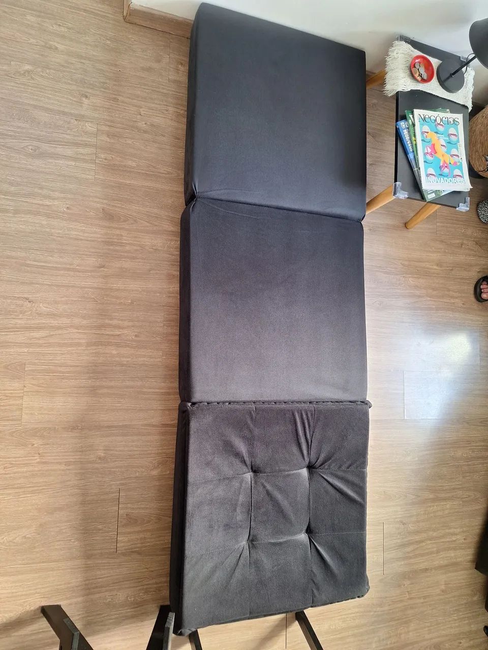 Puff cama novo nunca usado com rodinhas - Foto 4