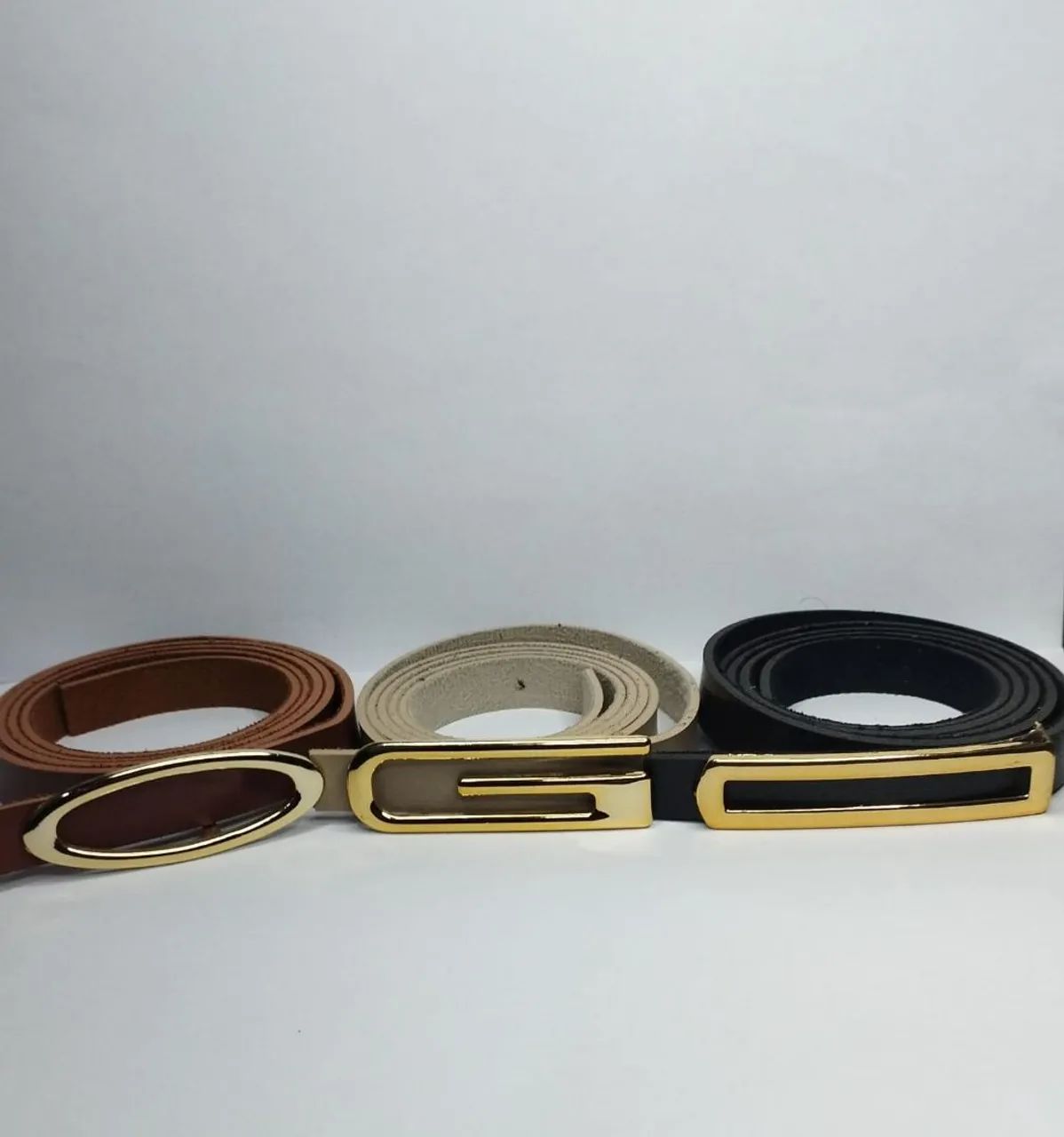 Kit com 3 cintos femininos 