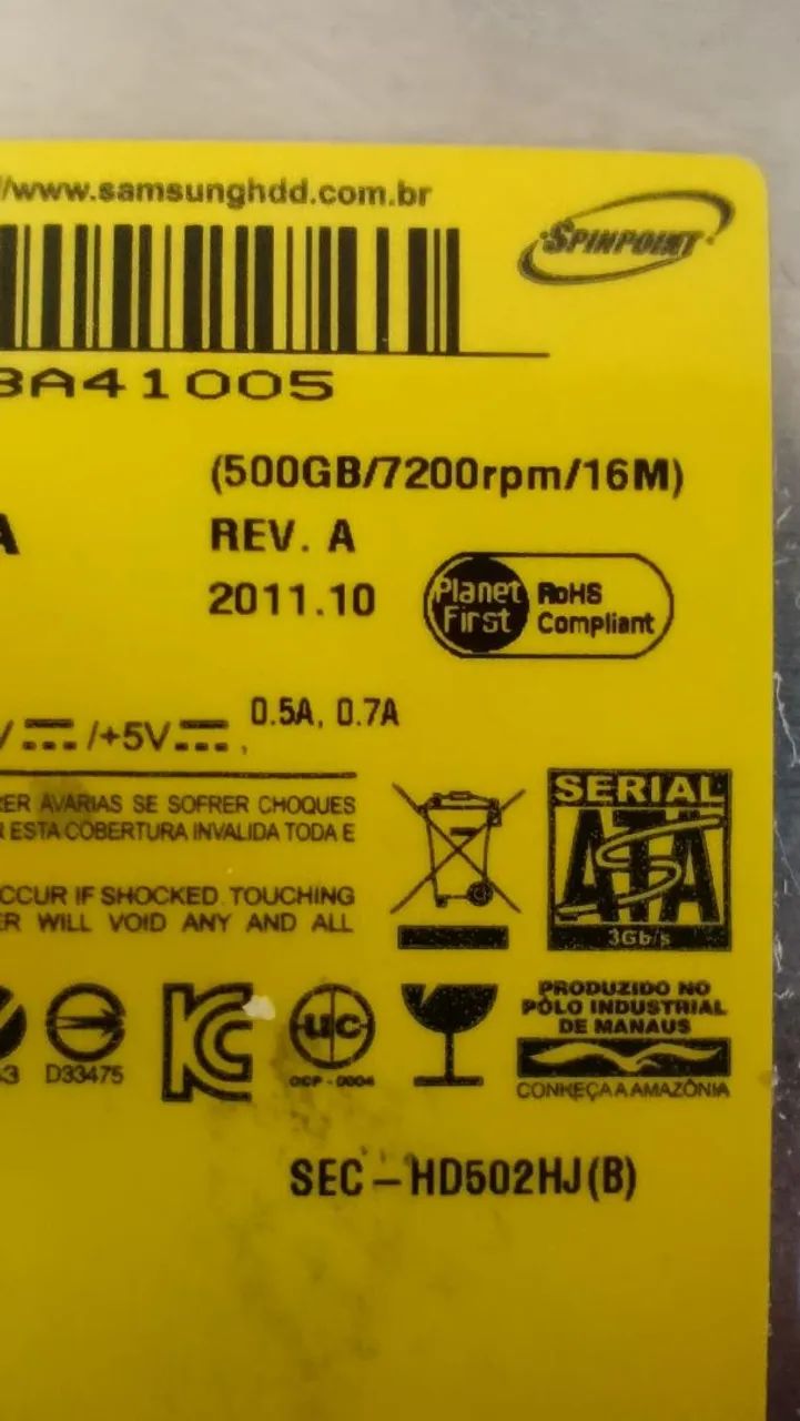 HD 500gb Samsung  - Foto 3