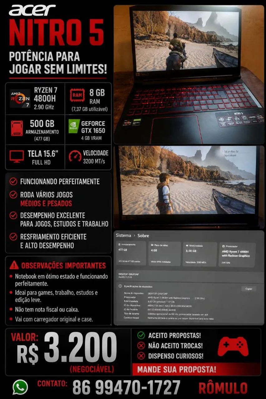 Notebook nitro 5
