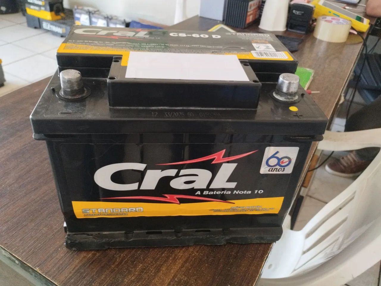 Bateria de 60 ah meia vida
