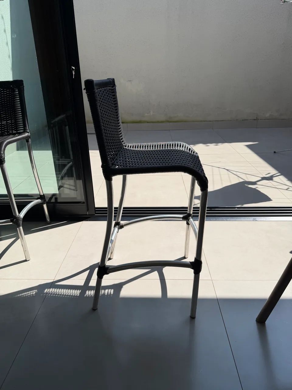 Cadeira / banqueta alta em Alumínio  - Foto 4