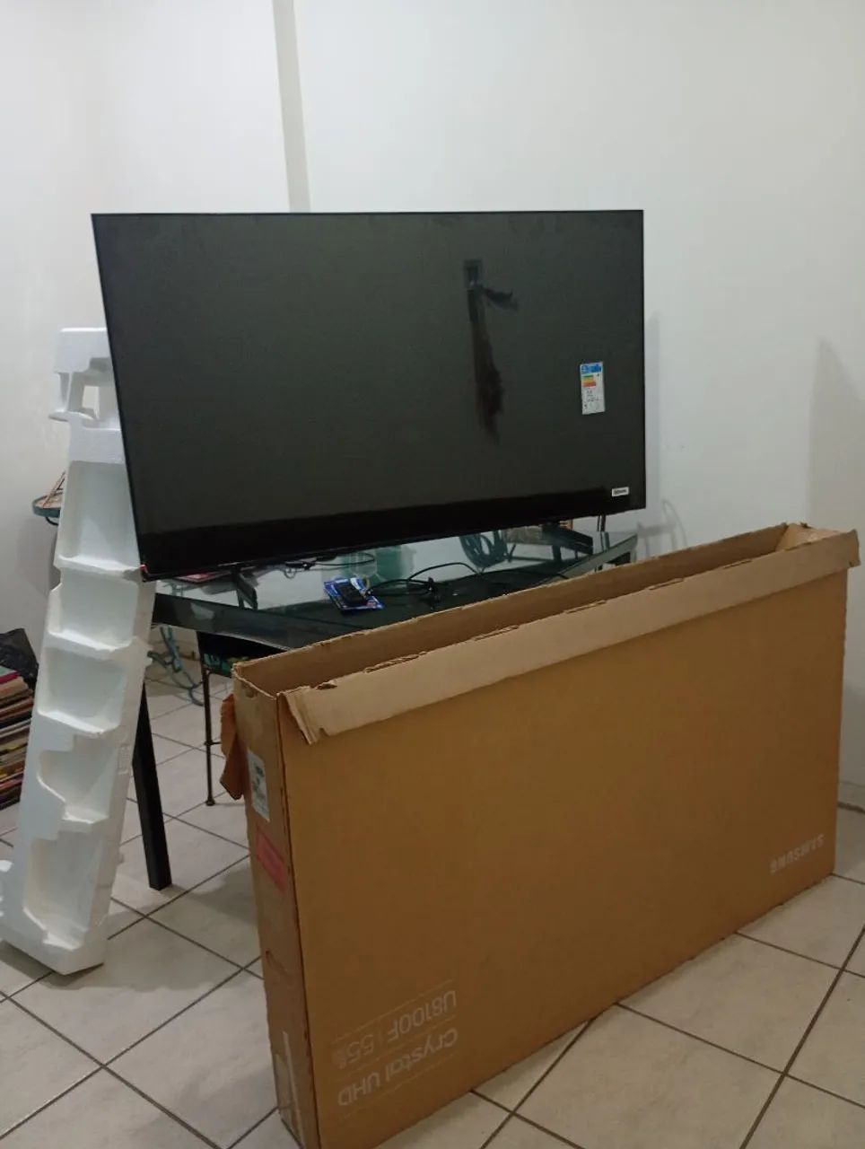 Smart TV Samsung 55" Crystal 4K - Zera na Caixa! - Foto 2