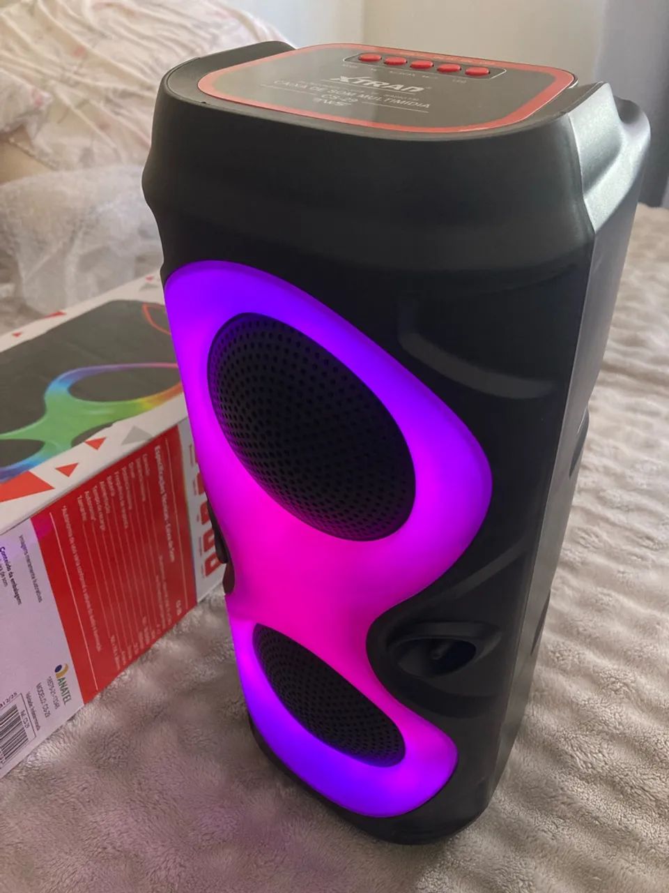 Caixa de Som com Led Bluetooth  - Foto 3