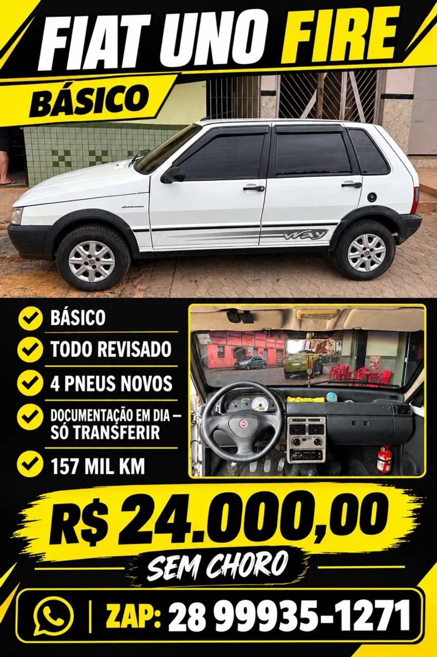 Fiat Uno Uno Mille 1.0 Fire/ F.Flex/ ECONOMY 4p 2008
