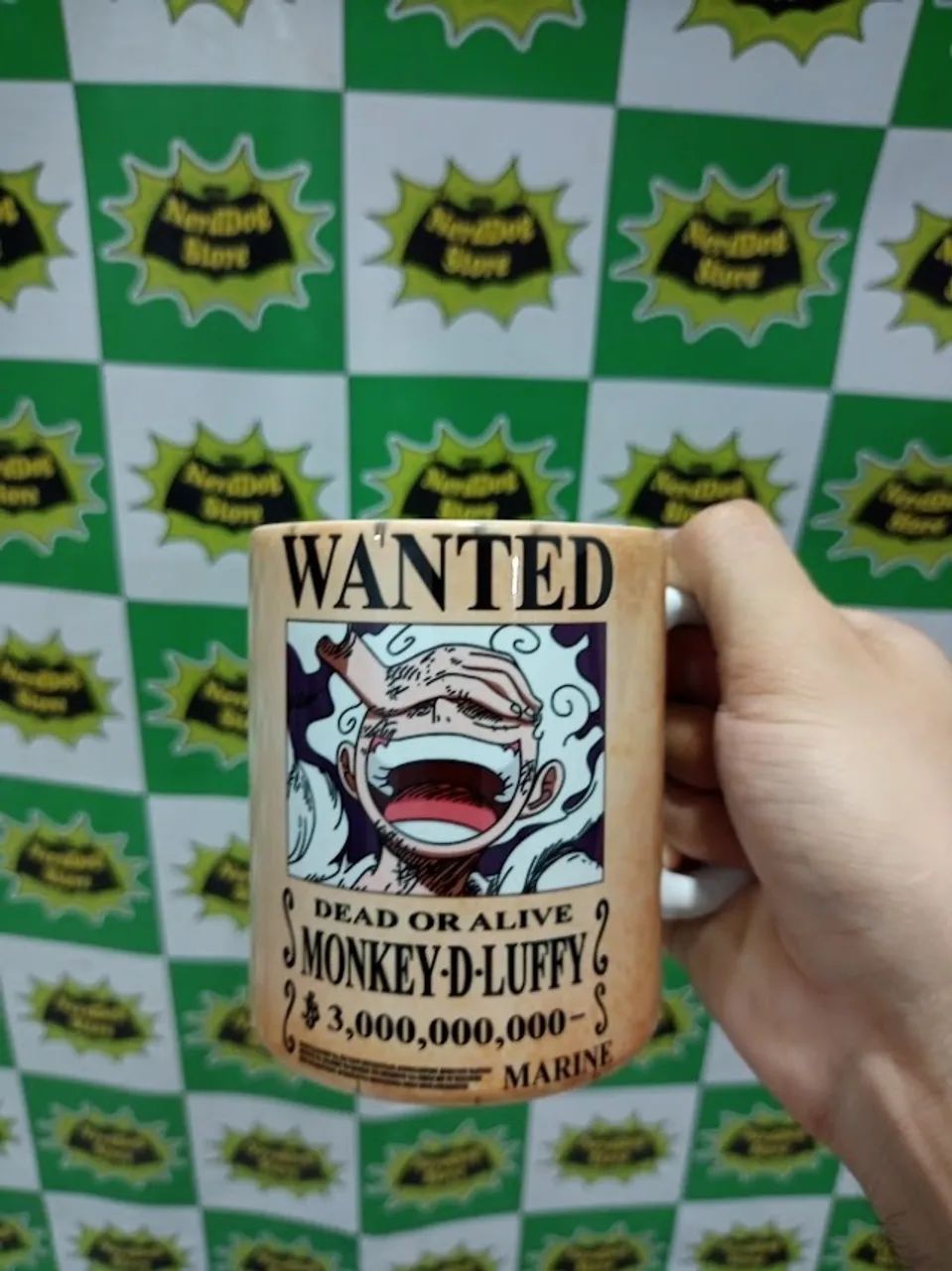 Caneca Luffy Gear 5 - Nika One Piece Zoro Sanji Porcelana Personalizada - NerdDog Store - Foto 2