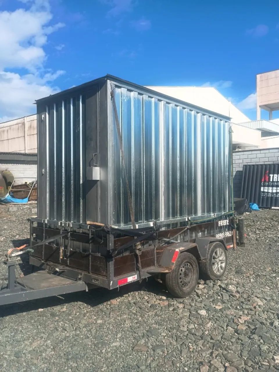 Container almoxarifado sem pintura 100% aço galvanizado