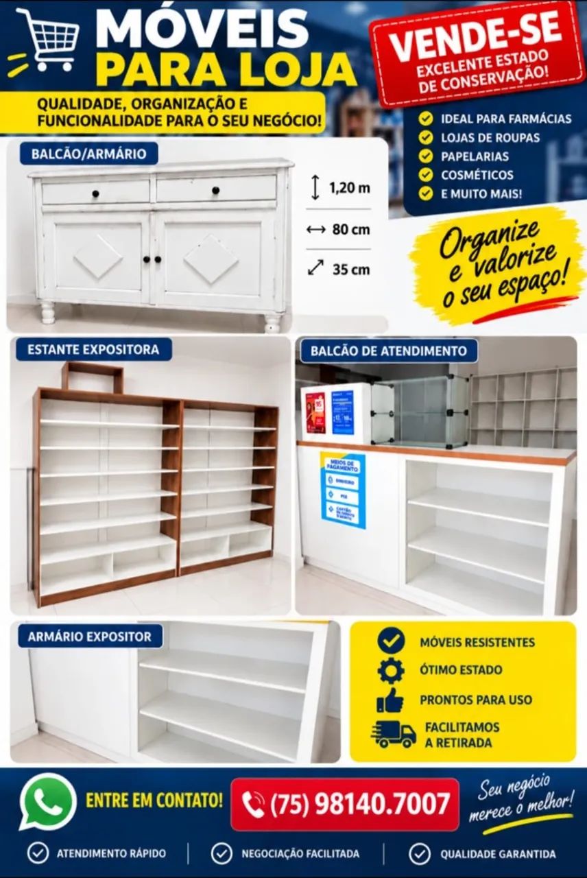 MOVEIS PARA LOJAS 