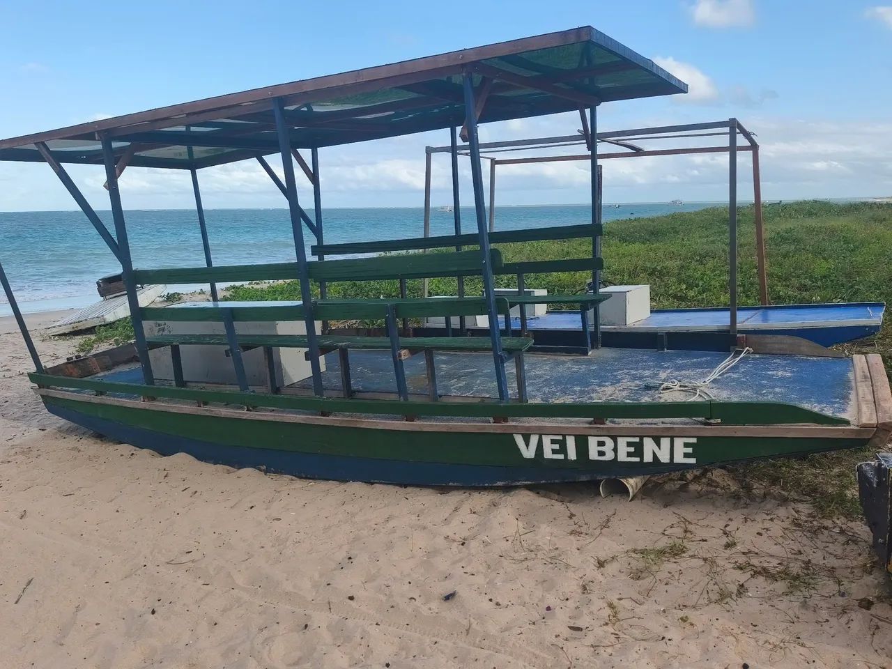 Jangada com motor 13,5 Hp diesel 