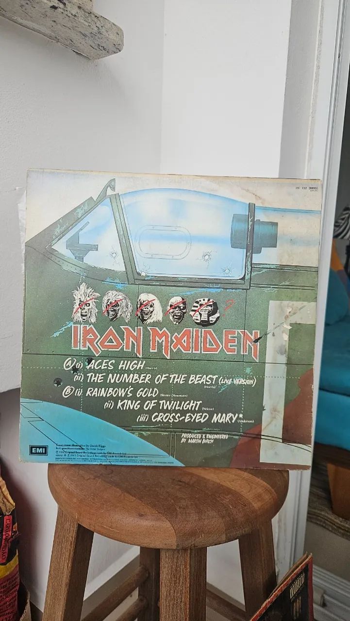 Disco Vinil Lp Iron Maiden Aces High Maxi Single Rock Heavy Metal - Foto 2